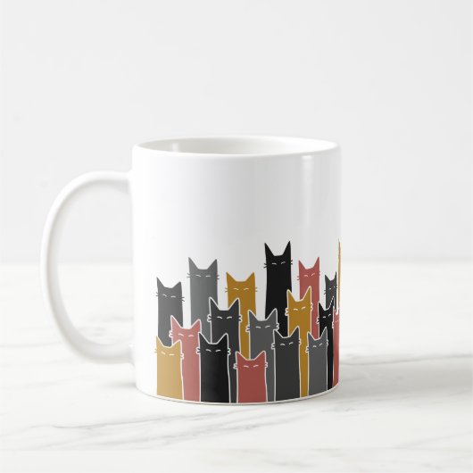 猫のマグのClowder コーヒーマグカップ (左)