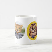 猫のマグを挙げて下さい コーヒーマグカップ (中央)