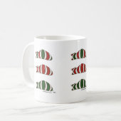 猫のマグを積み重ねるクリスマス コーヒーマグカップ (正面左)