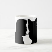 猫のマグを舐めて下さい コーヒーマグカップ (中央)