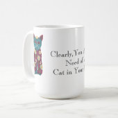 猫のマグカップが必要です コーヒーマグカップ (正面左)
