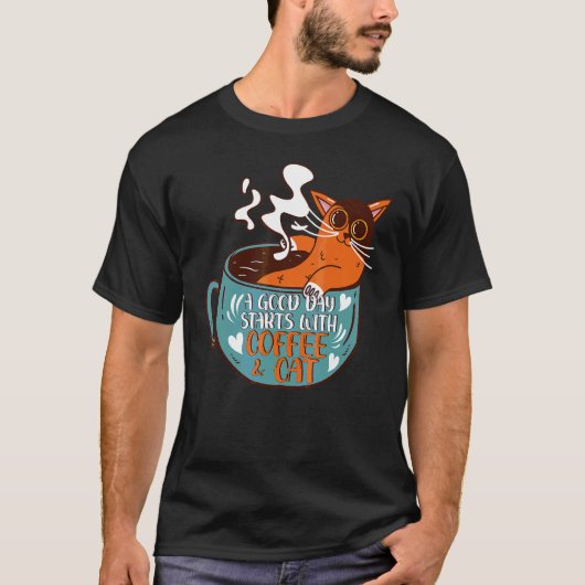 猫のマグカップ ねこ ネコ Tシャツ (正面)