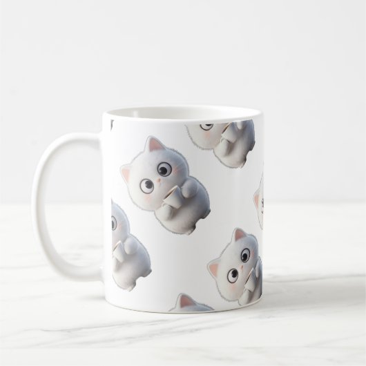 猫のマグカップ&カップ コーヒーマグカップ (左)