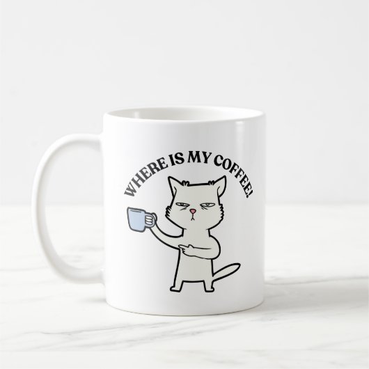 猫のマグカップ コーヒーマグカップ (左)