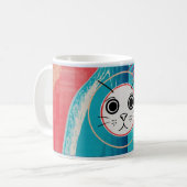 猫のマグカップ コーヒーマグカップ (正面左)