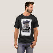 猫のマグショット Tシャツ (正面フル)