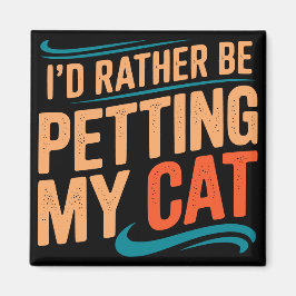 猫のマグネットを覗き見たいおもしろいと思う マグネット