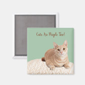 猫のマグネット猫は人間でもある マグネット (正面/裏面)