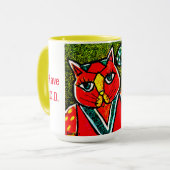 猫のマグ私はO.C.D. Obsessive Catの無秩序を有します マグカップ (正面左)