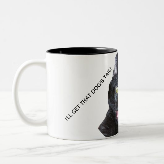 猫のマグ ツートーンマグカップ (左)