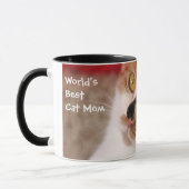 猫のマグ-世界で最も最高のな猫のお母さん マグカップ (左)