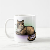 猫のマグ-虎猫 コーヒーマグカップ (左)