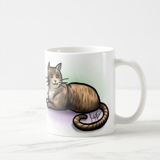 猫のマグ-虎猫 コーヒーマグカップ (右)