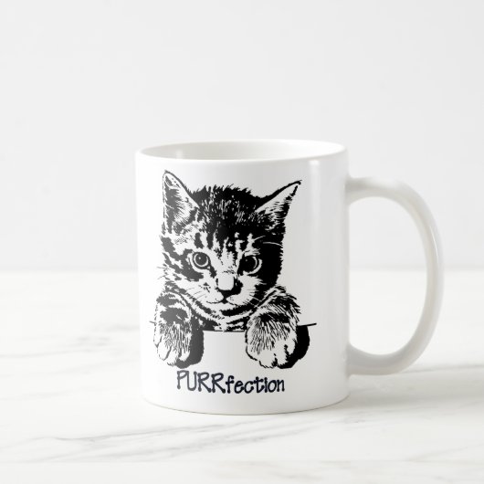猫のマグPurrfection コーヒーマグカップ (右)