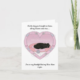 猫のマザーズ・デイカード。 カード