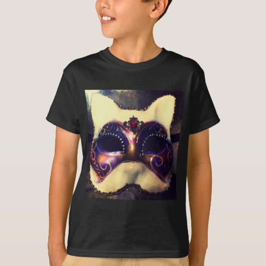 猫のマスク Tシャツ (正面)