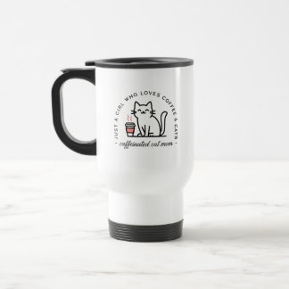猫のママとコーヒー好き女子 トラベルマグ