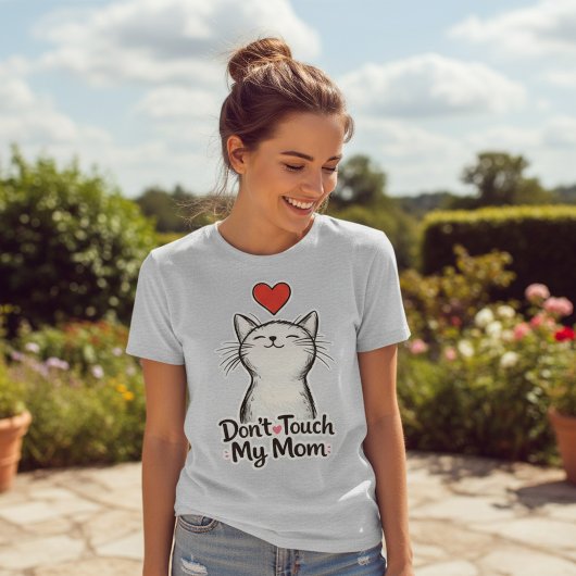 猫のママに手を出すな 女性用 トライブレンドＴシャツ