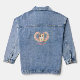 猫のママのための母の日Tシャツ デニムジャケット