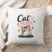 猫のママの枕 クッション (ブランケット)