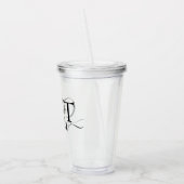 猫のママの絵柄 アクリルタンブラー (左)