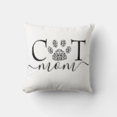 猫のママの絵柄 クッション (正面)