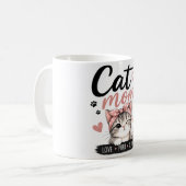猫のマママグ コーヒーマグカップ (正面左)