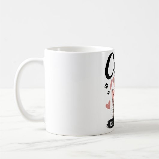 猫のマママグ コーヒーマグカップ (左)