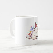 猫のママ魔法 コーヒーマグカップ (正面左)