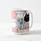 猫のママ コーヒーマグカップ (正面右)