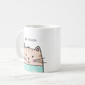 猫のママ コーヒーマグカップ (正面左)