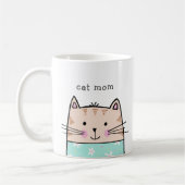 猫のママ コーヒーマグカップ (左)