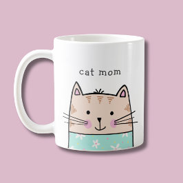 猫のママ コーヒーマグカップ