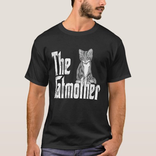 猫のママ ネコ母 猫ママ かわいい猫のお母さん 子猫のママ 4 Tシャツ (正面)