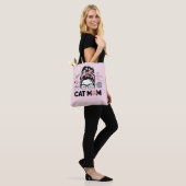 "猫のママ" 可愛い猫好きの女性向けグッズ トートバッグ (モデル)