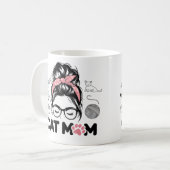 "猫のママ" 可愛い猫好き女性向けグッズ コーヒーマグカップ (正面左)