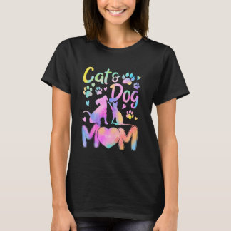 猫のママ 犬のママ 娘 女性 母の日 ペット好き Tシャツ