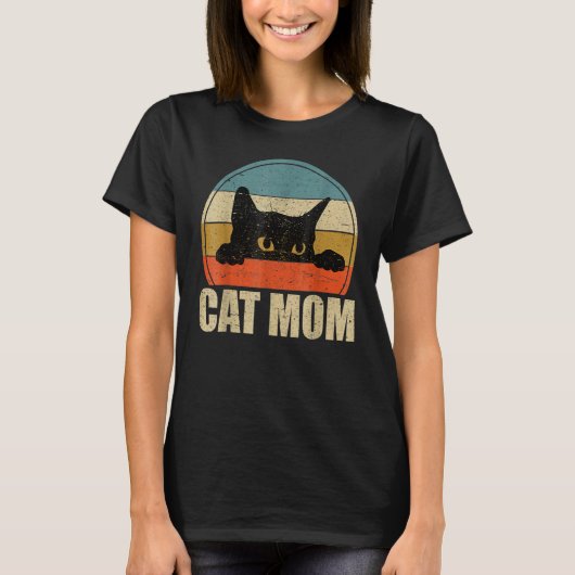 猫のママ 猫のお母さん 母の日 ネコ S Tシャツ (正面)