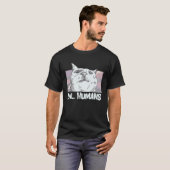 猫のママ 猫ホルダー  人間なんて嫌 Tシャツ (正面フル)