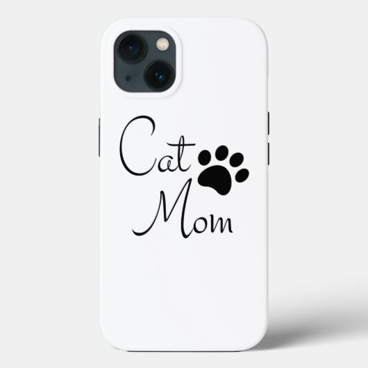 猫のママ 肉球 ことわざ パーソナライズ Case-Mate iPhoneケース (裏面)