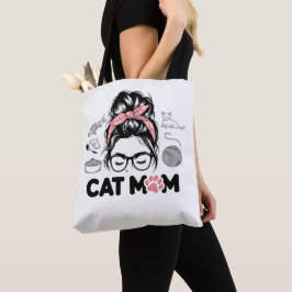 "猫のママ" 面白い かわいい 猫好き 女性 トートバッグ