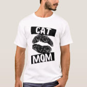 猫のママ Tシャツ (正面)