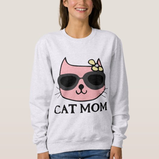 猫のママ Tシャツ スウェットシャツ Tシャツ (正面)
