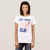 猫のママTシャツ Tシャツ (正面フル)