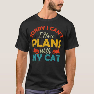 猫のミームと予定があるのごめんね ティーン Tシャツ