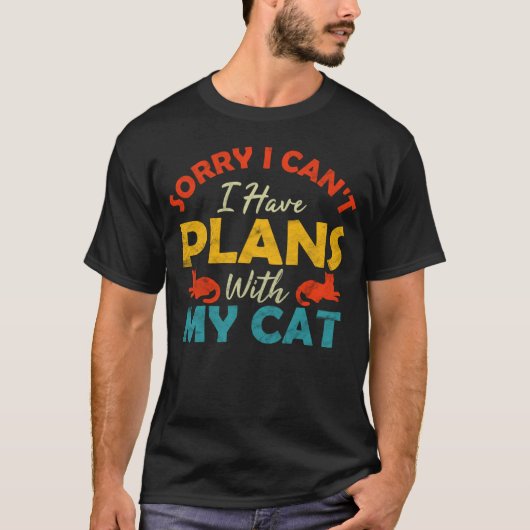 猫のミームと予定があるのごめんね ティーン Tシャツ (正面)