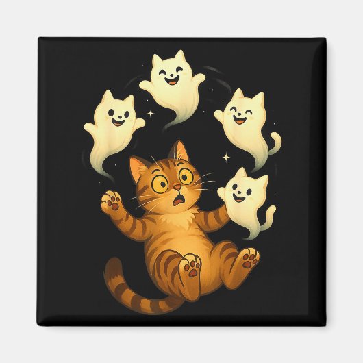 猫のミーム 楽しいソッキー ハロウィン キティ マグネット (正面)