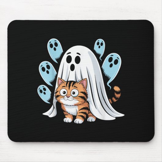 猫のミーム 楽しいソーキー ハロウィン キティ マウスパッド (正面)