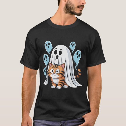 猫のミーム 楽しいソーキー ハロウィン 猫ちゃん Tシャツ (正面)