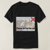 猫のミーム Tシャツ (デザイン正面)
